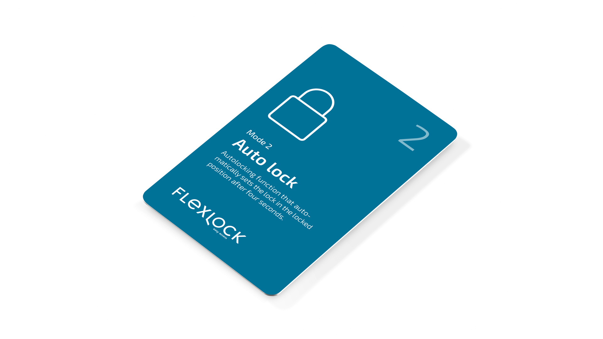 Mode card/Mode 2 - Auto lock
